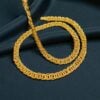 Stunning Dubai Unisex Intertwined Link Chain Necklace In 22Karat Yellow Gold
