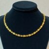 Stunning Dubai Handmade Two-Ball Chain Necklace In Hallmark 22K Yellow Gold