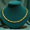 Stunning Dubai Handmade Two-Ball Chain Necklace In Hallmark 22K Yellow Gold