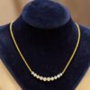 Stunning 0.50 Cts Round Brilliant F/VS1 Diamonds Ten-Stone Necklace In 18K Gold