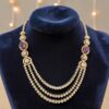 Pave 10.90 Cts Round Brilliant F/VS1 Diamonds Amethyst Tennis Necklace 14K Gold