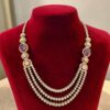 Pave 10.90 Cts Round Brilliant F/VS1 Diamonds Amethyst Tennis Necklace 14K Gold