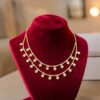 N-112 (19) 2.44 Carats Round Brilliant F/VS1 Diamonds Two-Strand Necklace 14K Yellow Gold