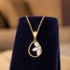 Beautiful 0.25 Carats Round Brilliant F/VS1 Diamonds Necklace In 14K Yellow Gold