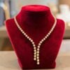 Beautiful 2.45 Cts Round Brilliant F/VS1 Diamonds Tennis Necklace 14K Rose Gold