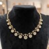 Dazzling 1.33 Cts Round Brilliant F/VS1 Diamonds Tennis Necklace 14K Rose Gold