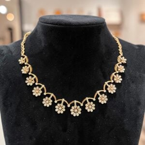 Home 10 Dazzling 1.33 Cts Round Brilliant F/VS1 Diamonds Tennis Necklace 14K Rose Gold