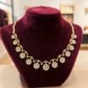 Dazzling 1.33 Cts Round Brilliant F/VS1 Diamonds Tennis Necklace 14K Rose Gold