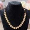N-457 (30) Beautiful 1.07 Cts Round Brilliant F/VS1 Diamonds Halo Necklace in 14K Rose Gold