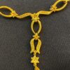 N-466 (12) Pave 2.60 Cts Round Brilliant Cut Natural Diamonds Necklace In 750 Fine 18K Gold