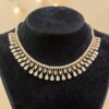 Stunning 3.10 Cts Round Brilliant F/VS1 Diamonds Tennis Necklace 14K Rose Gold