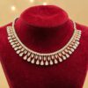 Stunning 3.10 Cts Round Brilliant F/VS1 Diamonds Tennis Necklace 14K Rose Gold