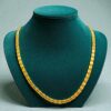 Classy Dubai Men's Deputy Link Chain Necklace In Fine 22K Yellow Gold