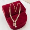 Classy 1.99 Cts Round Brilliant F/VS1 Diamonds Single Strand Necklace 14K Gold