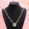 GIA Certified 1 Carats F/VS1 Round Brilliant Cut Diamond Solitaire Necklace 18K Gold