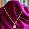 1.50 Cts Round Brilliant Cut GIA Certified Diamonds Halo Necklace 14K Rose Gold