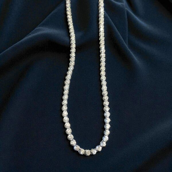 Stunning 5.75 Cts Round Brilliant Cut Natural Diamonds Unisex Necklace 14K Gold