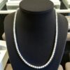 Stunning 5.75 Cts Round Brilliant Cut Natural Diamonds Unisex Necklace 14K Gold