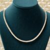 N-569 (26) Stunning 5.98 Cts Round Brilliant F/VS1 Diamonds Unisex Tennis Necklace 14K Gold