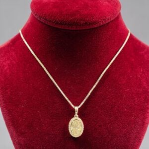 GIA Certified 2.25 Cts Oval Round Shape F/VS1 Diamonds Halo Necklace In 14K Gold