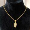 N-575 (23) 2.10 Cts GIA Certified Marquise Round Shape Diamonds Necklace In 18K Yellow Gold