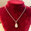 N-576 (22) Stunning 5 Cts GIA Certified Pear Shape Natural Diamond Necklace 18K White Gold
