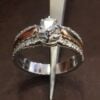 Pave 0.74 Cts Round Brilliant Cut Diamonds Engagement Ring In 585 Solid 14K Gold