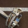 Pave 0.74 Cts Round Brilliant Cut Diamonds Engagement Ring In 585 Solid 14K Gold
