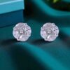 P-057 (8) 0.98 Cts Marquise Princess Round Cut F/VS1 Diamonds Pendant Earrings Set 18K Gold