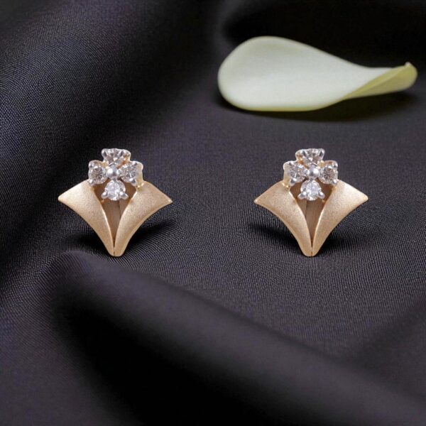 Exquisite 0.98 Cts Round Brilliant F/VS1 Diamonds Necklace Earrings Set 14K Gold