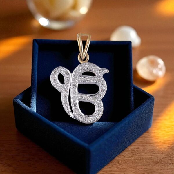 P-063 (8) Pave 0.85 Cts Round Brilliant Cut Diamonds Unisex Ek Onkar Pendant Fine 18K Gold