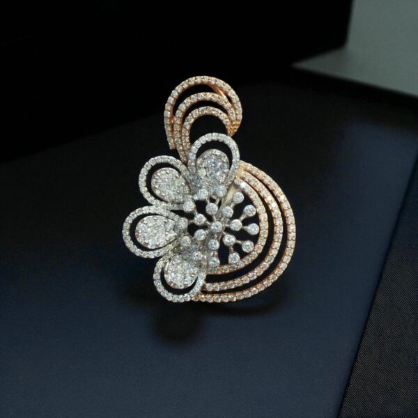 P-066 (21) Stunning 7.50 Cts Round Brilliant Natural Diamonds Pendant Earrings Set 14K Gold