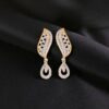 P-081 (8) Classy 2.38 Cts Round Brilliant Cut F/VS1 Diamonds Pendant Earrings Set 14K Gold