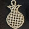P-468 (8) Pave 1.58 Cts Round Brilliant Cut Diamonds Pendant In 585 Fine 14K Yellow Gold
