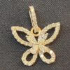 P-469 (7) Stunning 1.12 Cts Round Marquise Pear Cut Diamonds Butterfly Pendant In 14K Gold