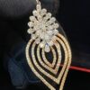 Pave 2.20 Cts Round Brilliant Cut Natural Diamonds Pendant In 585 Solid 14K Gold