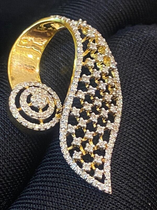 Stunning 0.85 Cts Round Brilliant Cut Natural Diamonds Pendant In Solid 18K Gold