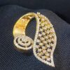 Stunning 0.85 Cts Round Brilliant Cut Natural Diamonds Pendant In Solid 18K Gold
