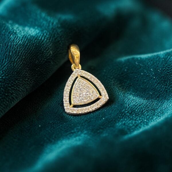 Pave 0.40 Ct Round Brilliant F/VS1 Diamonds Halo Pendant In Fine 14K Yellow Gold