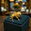 P-540 (19) Elegant Men's Dubai Royal King Lion Pendant In Hallmark 22Karat Fine Yellow Gold