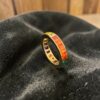 Stunning 11.50 Carats Natural Princess Shape Sapphires Unisex Band Ring 18K Gold