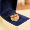 R-202 (26) Pavé 2.45 Cts Round Pear Marquise Princess F/VS1 Diamonds Wedding Ring 14K Gold