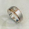 0.20 Cts Round Brilliant Cut Diamond Men's Anniversary Band Ring In 585 14K Gold