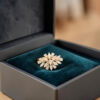0.90 Cts Marquise Pear F/VS1 Diamonds Multi-Shape Cluster Ring In 14K Rose Gold