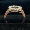 R-230 (12) Pave 0.90 Cts Round Brilliant Cut Diamonds Engagement Band Ring In 14K Gold