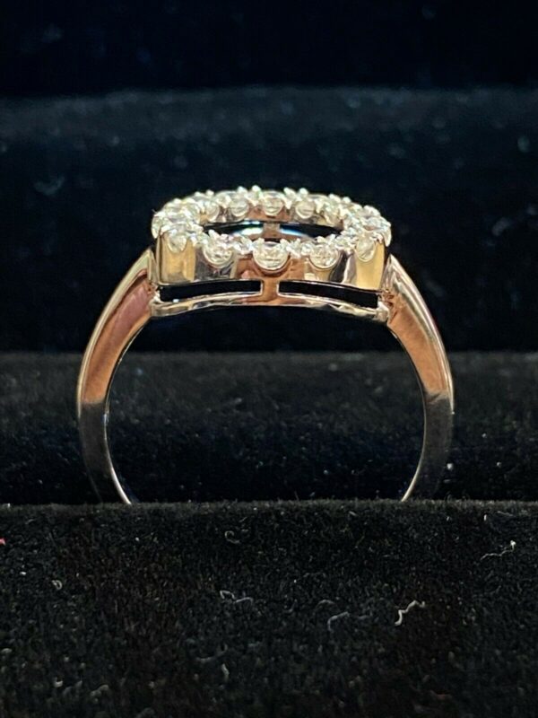 R-230 (12) Pave 0.90 Cts Round Brilliant Cut Diamonds Engagement Band Ring In 14K Gold