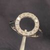 R-230 (3) Pave 0.90 Cts Round Brilliant Cut Diamonds Engagement Band Ring In 14K Gold