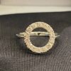 R-230 (6) Pave 0.90 Cts Round Brilliant Cut Diamonds Engagement Band Ring In 14K Gold