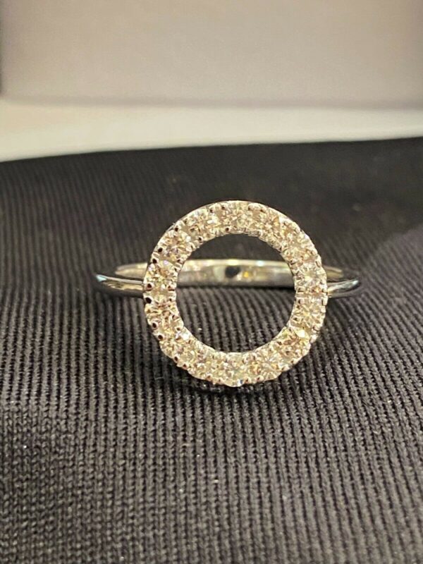 R-230 (6) Pave 0.90 Cts Round Brilliant Cut Diamonds Engagement Band Ring In 14K Gold