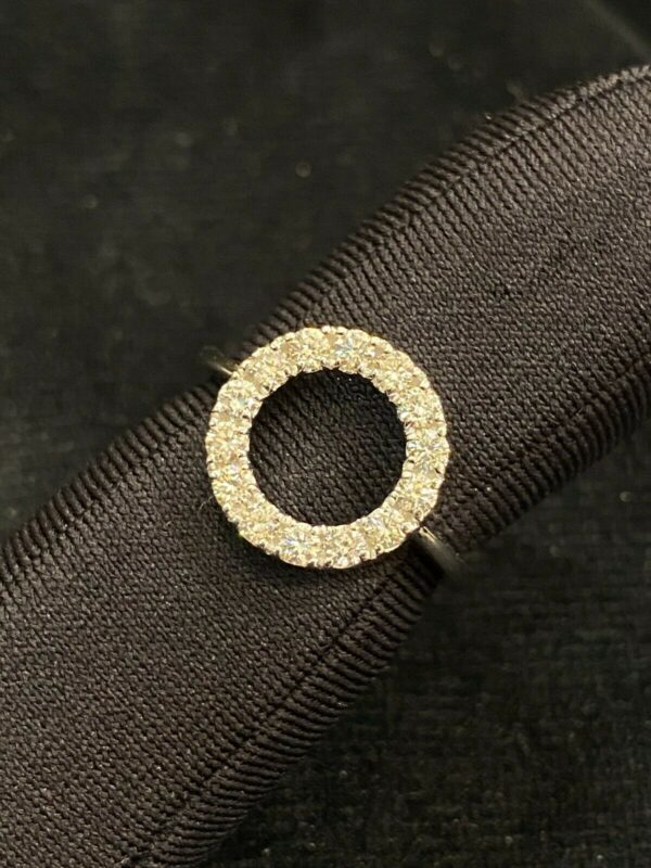 R-230 (8) Pave 0.90 Cts Round Brilliant Cut Diamonds Engagement Band Ring In 14K Gold